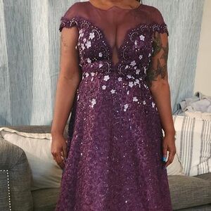 Cinderella Purple Maxi Dress